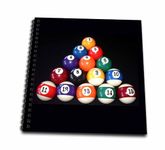 3dRose db_3317_2 Billiards Balls Pool Memory Book, 12 by 12"