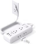 Flat Plug Power Strip, Ultra Thin E