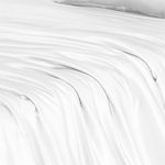 100% Bamboo Flat Bed Sheet Ultra Soft Eco-Friendly Breathable Moisture-Wicking Hypoallergenic Sustainable Bedding Bamboo Pillowcases Sold Separately [White, Double]