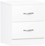 Vida Designs White Bedside Cabinet,
