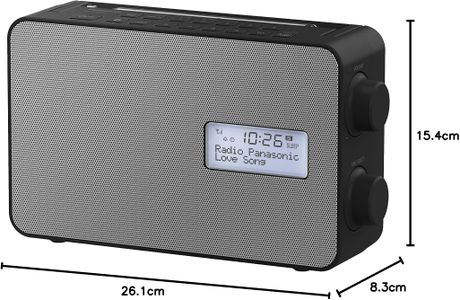 Panasonic Smart Radio – Portable FM/DAB+, Bluetooth, Black