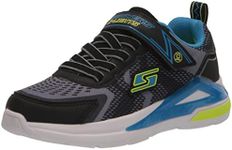 Skechers Kids Boy's Tri-Namics Sneaker, Black/Yellow/Blue, 7 Toddler