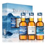 Talisker Single Malt Scotch Whisky | 45.8% vol | 3 x 5cl | Gift Pack | 3 Distinct Scottish Whisky Impressions | Peated | Smoky Flavour | Single Malt Whisky Made by the Sea