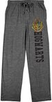 Bioworld Harry Potter Hogwarts Logo Men's Graphite Heather Sleep Pajama Pants-Large