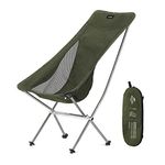 Naturehike Portable Moon Folding Camping Chair Ultralight Compact Heavy Duty for Adults, Hiking, Outdoor Camp, Backpacking, Festival, Travel, Beach, Picnic, Fishing