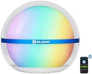 OLIGHT Sphere Smart Night Light, 75 lumens Stepless Dimming Table Lamp with Remotely APP Control, Magnetic Rechargeable RGB Ambient Light for Sleeping, Reading, and Relaxation