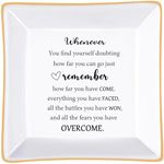 LZBALUYO Cheer Up Gifts for Women Positive Gifts Jewelry Dish, Inspirational Gifts for Women Mom Friends Sisters Encouragement Birthday Mothers Day Christmas Get Well Soon Graduation Gifts for Her