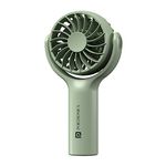 Portronics Toofan Mini Portable Rechargeable Fan with 3 Speed Modes, Upto 7800 RPM Max Speed, 2000 mAh Battery, Type C Charging Port, Magnetic Base for Stability(Green)