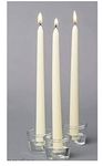 LTYNE Long White Taper Candles | Dripless Candlesticks |10-Inch Tall | 8 Hour Clean Long Burning |Party and Special Occasions (Pack of 12)