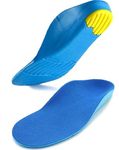 Smitex Orthotic Arch Support Shoe Insoles, Children Pu Cushioning Inserts, Shock Absorption Velvet Surfaces Deep Heel Cup Inner Sole for Flat Feet, Feet Heel Pain Relief (33-35 EU KIDS)