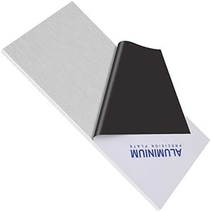 6061 T651 Aluminum Sheet Metal 6 x 12 x 5/16 (0.315”) Inch Flat Plain Aluminum Plate Covered with Protective Film, Heat Treatable Rectangle 8MM Thick Aluminum Metal Plate for Industrial, Crafting