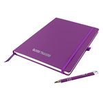 That's My Pencil Personalised A4 Notebooks/Note Pad- Printed with Name with a matching pens (Purple)