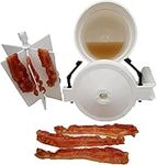 TINGJUNN Microwave Bacon pan, Bacon Microwave Bacon pan, Make Crispy Bacon in Minutes, Reduce Fat by up to 35%, Make Bacon Healthier, More Crispy, Healthy Breakfast.