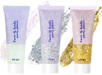 URAQT Body Glitter Gel, 3Pcs 50ml H