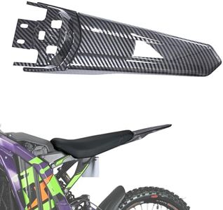 Modified Extended Rear Fender,Long Back Mudguard for Surron Light Bee X/S and Segway X160/X260,Longer Tail Guard Sur-Ron Accessories,Imitation Carbon Fiber Sur Ron Parts(Water Transfer,Glossy)