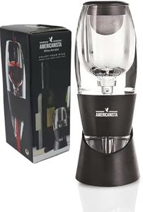 AMERICANISTA Red Wine Aerator- Wine Pourer- Decanter- Premium Wine Aerator with Stand - Decanter Aerating Spout with Filter for any type of Bottle or Glass- Oxygenator Accessory for Wine