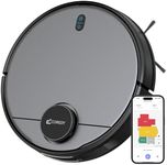 Coredy SL200 Robot Vacuum Cleaner, 2600Pa Strong Suction, Wi-Fi, App Controls, Vacuum and Mop Combo Support, Smart Laser Navigation Robotic Vacuum Cleaner, Cleans Hard Floor and Carpet