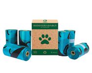 Foodie Puppies Pet Poop Bags Pee Potty Waste Pick up Bags for Dogs & Cats - (6 x 15 Bags Per Roll) 90 Bags Refills | Multipurpose, Leak Proof, Eco-Friendly Disposable Bags (32cm X 22cm Poly Size)