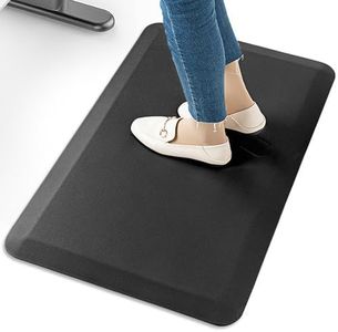 Anti Fatigue Mat 18"x24" – 3/4 Inch Thick, Non-Slip Ergonomic Comfort Mat for Kitchen, Office, Standing Desk, and Workshop – Cushioned Floor Pad for Pain Relief and Support by Posh Majestic