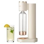 GreatWhip Soda Maker COCO White Sparkling Water Machine for Carbonating with 1L Carbonating Bottle, Compatible with Any Screw-in 60L CO2 Carbonator(NOT Included)