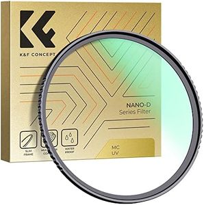 K&F Concept Nano-D 72MM Filtro UV de Protección,Filtro MC UV de Vidrio Óptico con 24 Capas Nano Revestimiento