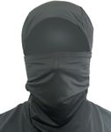 Pnk Trend 2 Way Black Hood Balaclava Ski Mask One Size Fit All, Dri Fit, Wrinkle Free, Black, One size