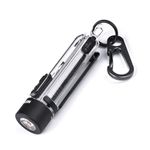 NEXTORCH K40 Keychain Flashlight, 700 Lumen Pocket EDC Rechargeable Flashlight with UV Black Light, Red/Blue Light, 3 Modes and Strobe for Everyday Use, Dog Walking, Emergency Defense, Beacon Location