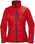 Helly Hansen Women's Crew Waterproof Windproof Breathable Rain Coat Jacket, 222 Alert Red, X-Large