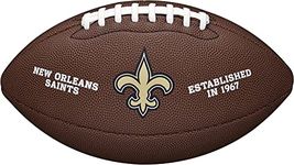 Wilson Sporting Goods NFL Team Logo Composite Football, Official - New Orleans Saints