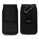 Phone Holster for iPhone 15 Pro Max / 14 13 12 Pro Max / 11, Samsung Galaxy A15 A55 A54 A53 A35 S24+ S23 FE S21 S20 FE - Mobile Phones Bet Holder Pouch with Clip for Moto G54 Pixel 8 7a, Redmi Note 13