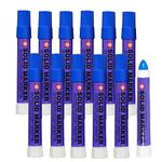 Sakura Solid Paint Markers - Permanent Marker Paint Pens - Window, Wood, & Glass Marker - Blue Paint - 12 Pack