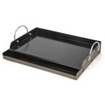 Onlyfire Universal BBQ Griddle with Handles for Most Grills, Ceramic Coated Non-Stick Flat Top Griddle for Outdoor Cooking, 18" x 12.6"