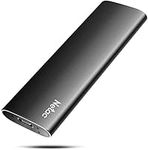 Netac 500GB Portable SSD USB 3.2 Gen 2 (10 Gbps, Type-C) External Solid State Drive Backup Slim Portable Drive for File Storage/Business Travel Essential, Rapid Read & Write Low Noise, Zslim