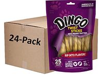 Dingo Peanut Butter Twist Sticks for Dogs, 600 Ct