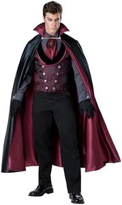 INCHARACTER Déguisement Comte de Minuit pour Homme - Luxe - Coloré - L