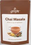 Go-Yogik Chai Masala powder | (80 cups)-100g | Authentic Aroma & Rich taste | Herbal Blend of 6 Premium Spices | Caffiene Free | Vegan | Gluten Free | Unsweetened | No Additives | No tea leaf