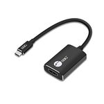 SIIG CB-TC0C12-S1 USB Type C to 4K HDMI Cable Adapter - Thunderbolt 3 Compatible - Male to Female Converter - Reversible Plug Design - Supports 6.0Gbps Bandwidth