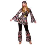 Wicked Costumes Adult Womens Peace Lovin' Hippie Fancy Dress Costume - Medium (UK 14-16)