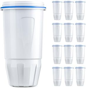BOGDA Water Filter Replacement Zero, 5-Stage Compatible with Zero Pitcher and Dispenser Filter, Fit for Zero Filter Replacement Filters and ZR-001 ZR-017 ZR-004, 12 Pack