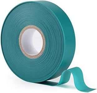 TELENT OUTDOORS Stretch Tie Tape, 1” Wide 200FT Reusable Garden Plant Ties Green Tapes for Plants, Thick Garden Vinyl Stake Ribbon for Branches Flowers Tomatoes Indoor Outdoor Greenhouse