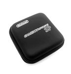 GBASP Carry Case Large Hard Storage Bag Black Color, for Gameboy Advance GBA SP Handheld Console with Crystal Shell, Portable Impact Resistance EVA Protective Travel Carrying Case Accessories