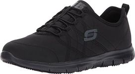 Skechers for Work Women's Ghenter Srelt Work Shoe, Black, 9 M US