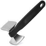 Urbanstrive Premium Heavy Duty Meat Tenderizer Hammer, Stainless Steel Meat Mallet Tenderizer, Dual-Sided Meat Hammer Tenderizer, Meat Pounder Kitchen Mallet for Beef, Chicken Pounder, Black