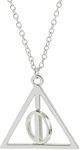 El Regalo Deathly Hallows Rotatable Triangle Pendant Necklace for Girls/Boys- Harry's Iconic Time Necklace Replica for Potterheads