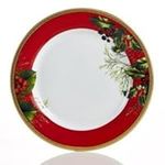 Charter Club Red Rim Accent Plate (Only at Macy's)