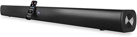 Pyle Wave Base Sound bar with Bluetooth for TV Tabletop Digital Audio Speaker System/Home Theater, Gaming, Projectors, with Remote Control, Inputs AUX, Optical in, USB - PSBV110B