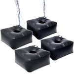 Sasylvia 4 Pcs Umbrella Base Weight Water Bag Heavy Duty up to 60 Lbs for Umbrella Stand Cantilever Base, Patio Umbrella Base Weight Bag, 17 x 17 Inches Square