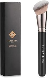 TEOYALL Angled Foundation Contour Brush, Synthetic Kabuki Brush for Concealing Blending Setting Buffing with Liquid, Cream and Powder Cosmetic (170S)