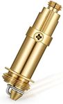 Sink Plugs Replacement Basin Pop Up Click Clack Slotted Plug Bolt Assembly Universal Bath Plug Basin Plug Spring Brass Bathtub Stopper for Most Kitchen Bathroom Sink Bathtub Basin Drain Stopper