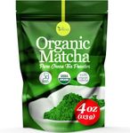 uVernal Organic Matcha Green Tea Powder - 100% Pure Matcha for Smoothies Latte and Baking Easy to Mix - 4oz Kosher Pareve